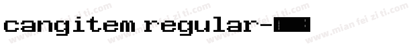 cangitem regular字体转换
